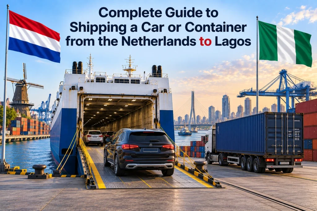 Volledige gids voor het verschepen van een auto of container vanuit Nederland naar Lagos