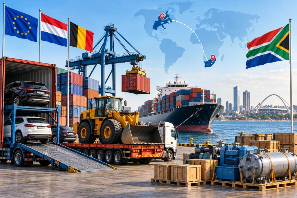 Alles wat u moet weten over het verschepen van een auto, een container of een lading machines naar Durban