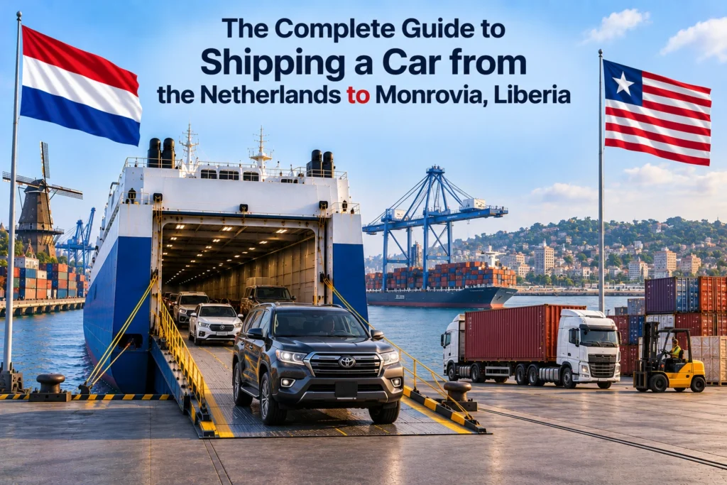 De complete gids voor het verschepen van een auto vanuit Nederland naar Monrovia, Liberia