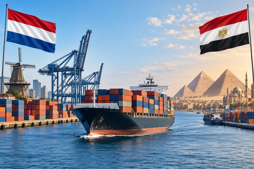 Container Shipping Netherlands to Egypt