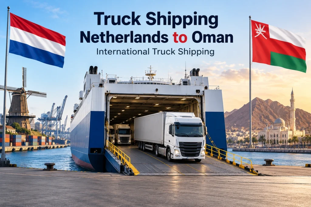 Truck Shipping Netherlands to Oman International Truck Shipping