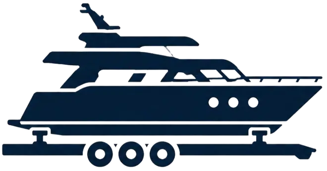 Yacht transported by cargo vessel