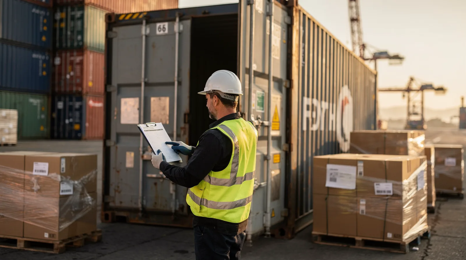 Export customs clearance from the Netherlands is required before any container can leave the EU