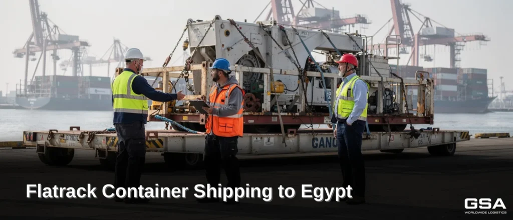 Flatrack container shipping is a specialized method for oversized cargo that cannot fit in standard